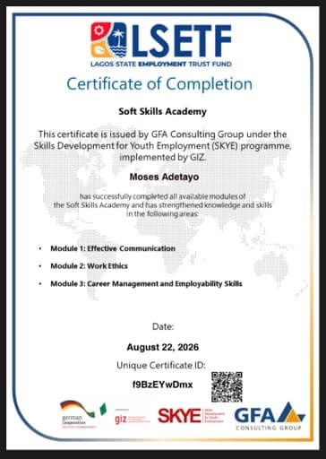 Certificate